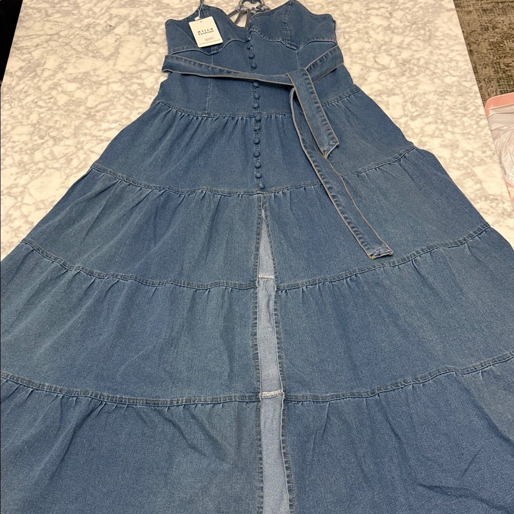 Stylish Kids Blue Denim Dress
